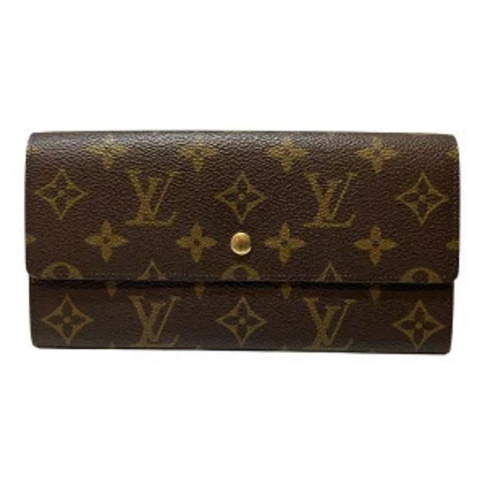 Louis Vuitton Monogram Pochette Monnaie Credit Long Wallet